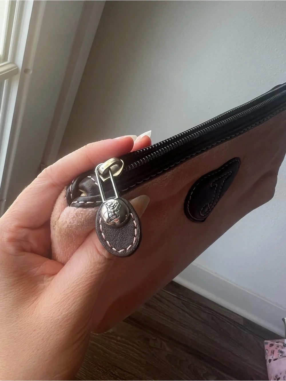 Juicy Couture Baby Pink Pouch from early 2000s